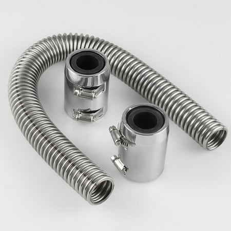 KKmoon Radiator Hose Kit 24 Flexible Upper Lower Radiator Hose Kit & Stainless Steel w/Chrome Caps V8 KKmoon Radiator Hose Kit 24 Flexible Upper Lower Radiator Hose Kit & Stainless Steel w/Chrome Caps V8